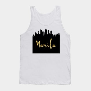 MANILA PHILIPPINES DESIGNER SILHOUETTE SKYLINE ART Tank Top